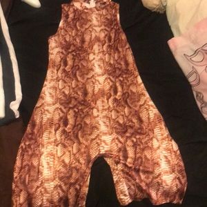 SHEIN Snake pattern romper